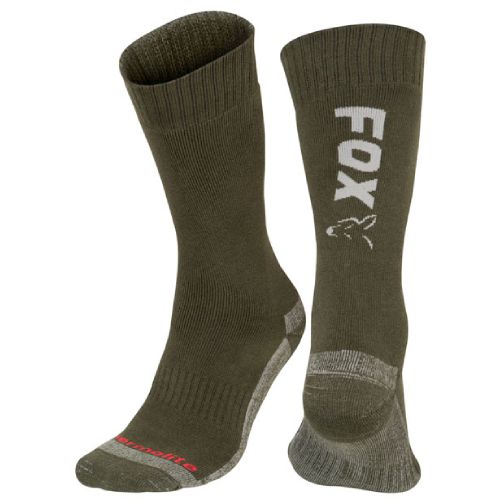 Fox Green / Silver Thermolite Long Sock
