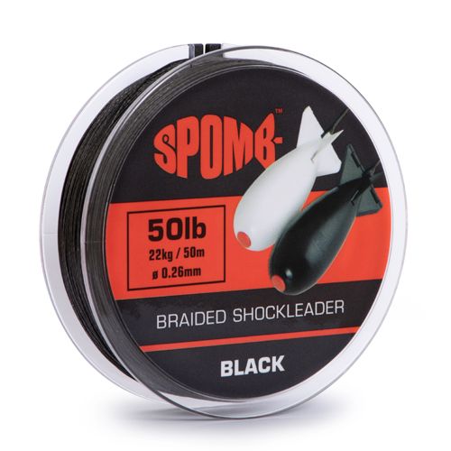 Spomb Braided Schokleader Black 0,26mm