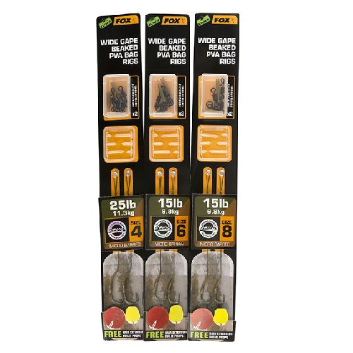 Fox Edges Wide Gape Baked PVA Bag Rigs