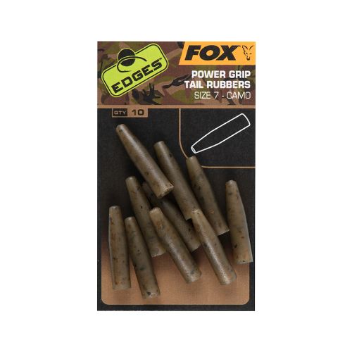 Fox Edges Camo Powergrip Tail Rubbers (SIze 7)