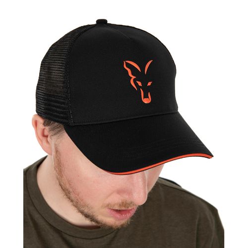 Fox Collection Trucker Cap Black & Orange