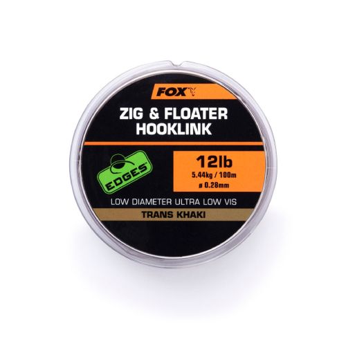Fox Edges™ Zig & Floater Hooklink 15lb-0.30mm x100m