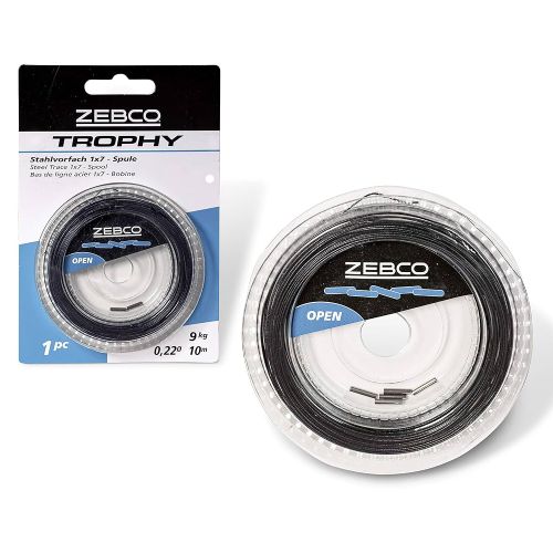 Zebco Trophy Steel Trace 1x7-Spool 10m