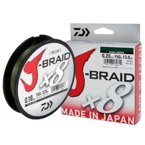 Daiwa J-Braid X8 300m Dark Green