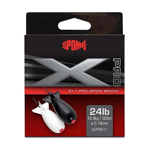 Spomb X Pro Braid Grey 8+1 0.18mm 24lbs - Slika 3