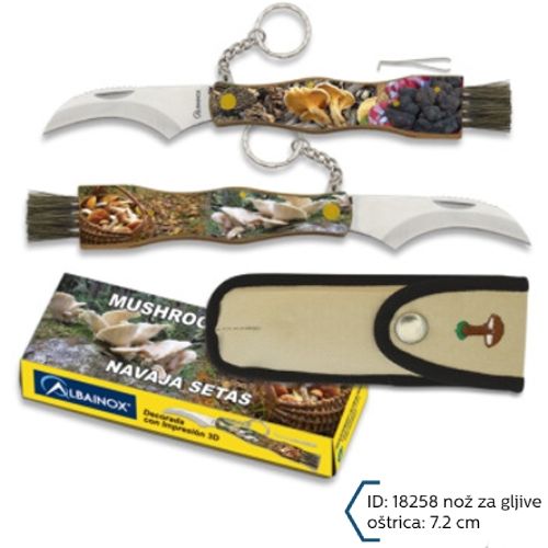 Martinez Albainox Nož za Čišćenje Gljiva+Futrola Oštrica 7.2cm