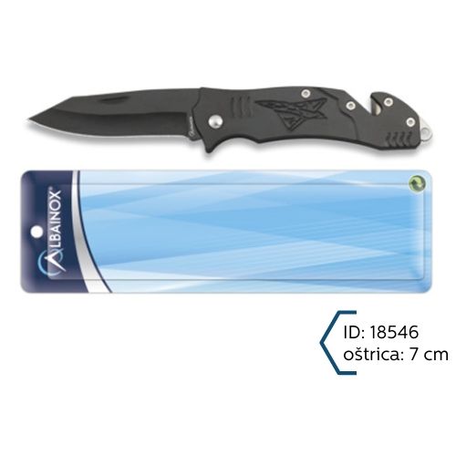 Martinez Albainox Crni Preklopni Nož Oštrica 7cm
