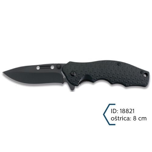 Martinez Albainox Preklopni Nož Crni Oštrica 8cm