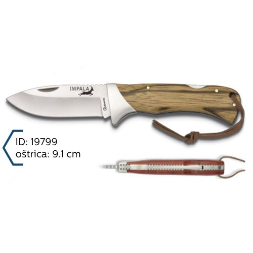 Martinez Albainox Preklopni Nož Ružino Drveni Impala Oštrica 9.1cm