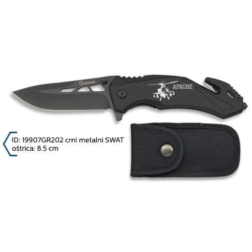 Martinez Albainox Nož Apache Crni Oštrica 8.5cm