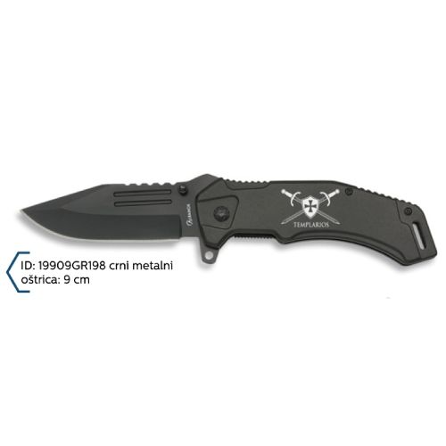 Martinez Albainox Nož Preklopni Crni Oštrica 9cm