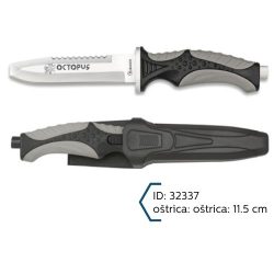 Martinez Albainox Nož za Podvodni Ribolov Crni Oštrica 11.5cm