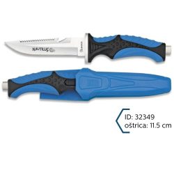 Martinez Albainox Nož za Podvodni Ribolov Plavi Oštrica 11.5cm