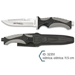 Martinez Albainox Nož za Podvodni Ribolov Crni Oštrica 11.5cm