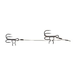 Fox Rage Strike Point Double Stinger: 10cm and 5cm  / 4 and 6 hooks / 12kg/26lb wire x 2