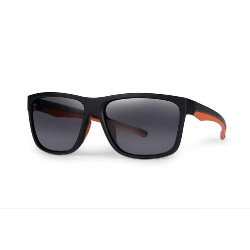 Fox Collection Black Orange Shades - Brown Lens