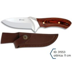 Martinez Albainox Lovački Mahagoni Nož+Kožna Futrola oštrica 11cm
