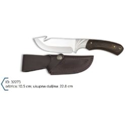 Martinez Albainox Lovački Nož+Kožna Futrola oštrica 10.5cm, ukupna duljina 22.8cm